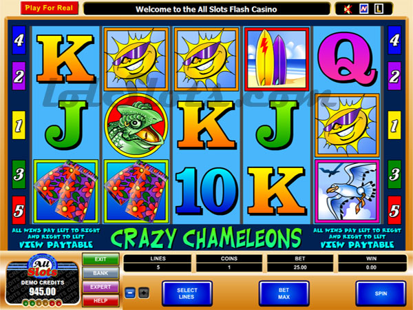crazy chameleons slots game