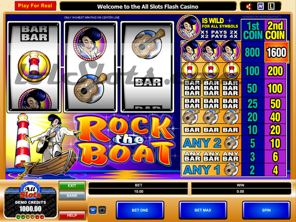 rock the boat slots game