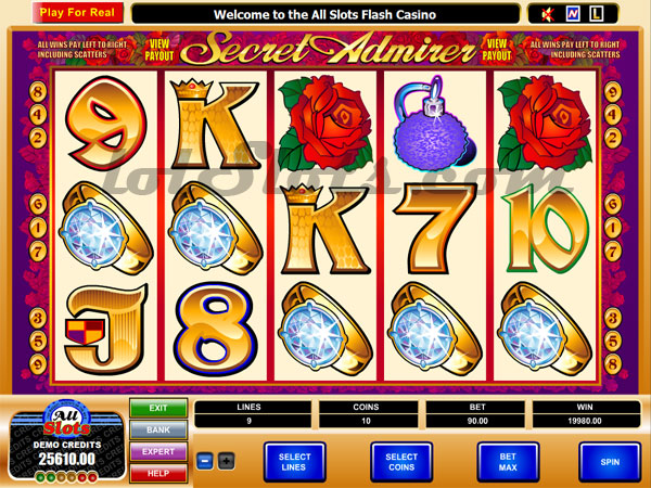 secret admirer slots game