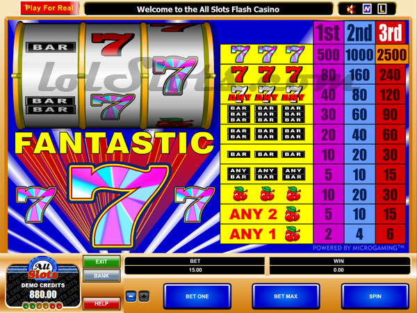 fantastic 7 slots game