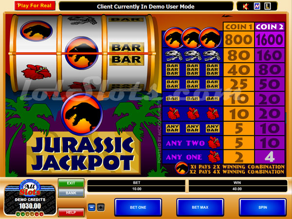 jurassic jackpot slots game