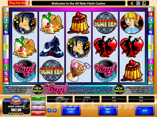 vinyl countdown slots game